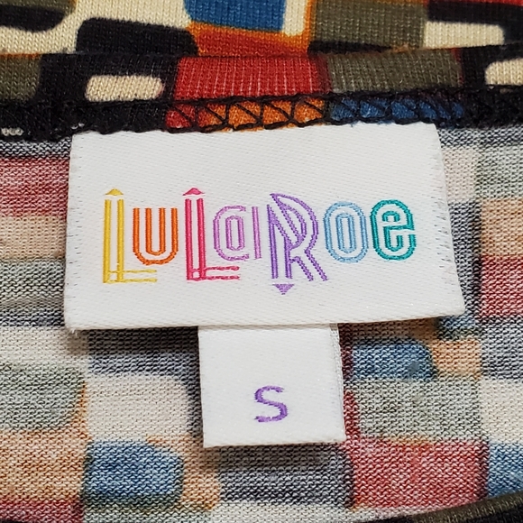 LuLaRoe Geometric Print Fall Irma Tunic Top Size  S - Picture 3 of 7